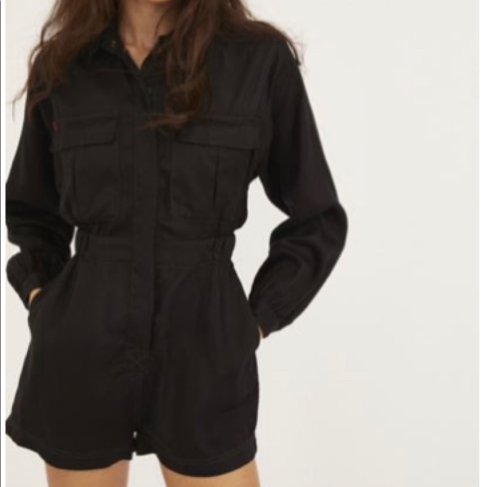 BDG Atticus long sleeve coverall romper